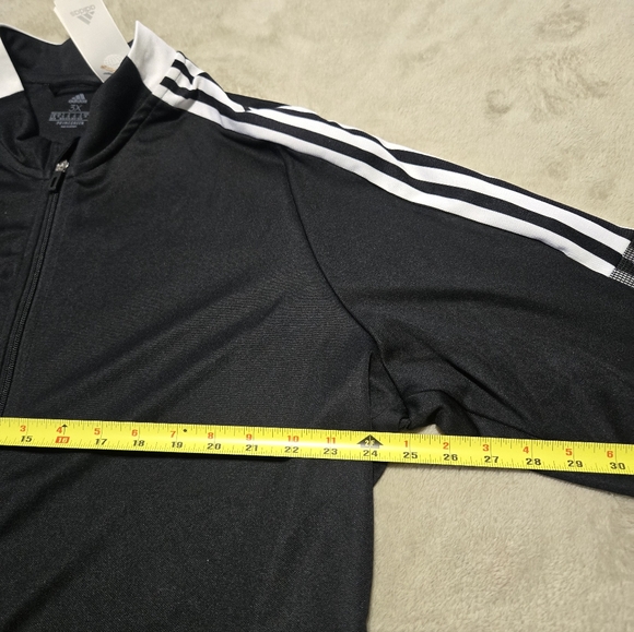 Adidas Aeroready Track Jacket Womens Size 3XL Full Zip Black With White Trefoil - Picture 9 of 11